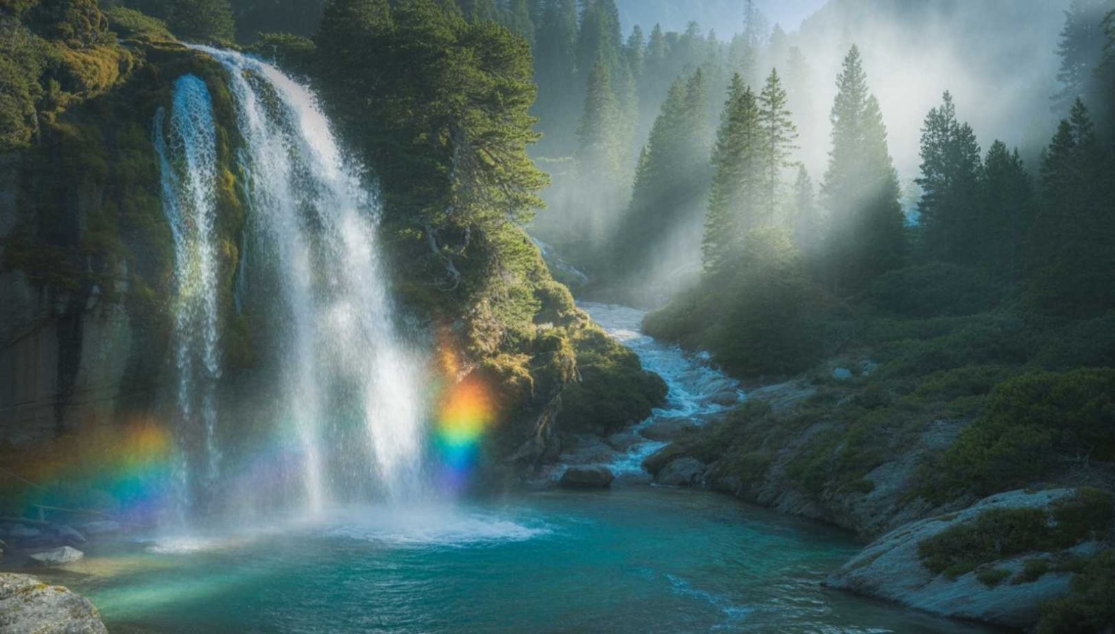 Le torrent de Haute-Savoie qui cache des grottes secrètes derrière son rideau d'eau